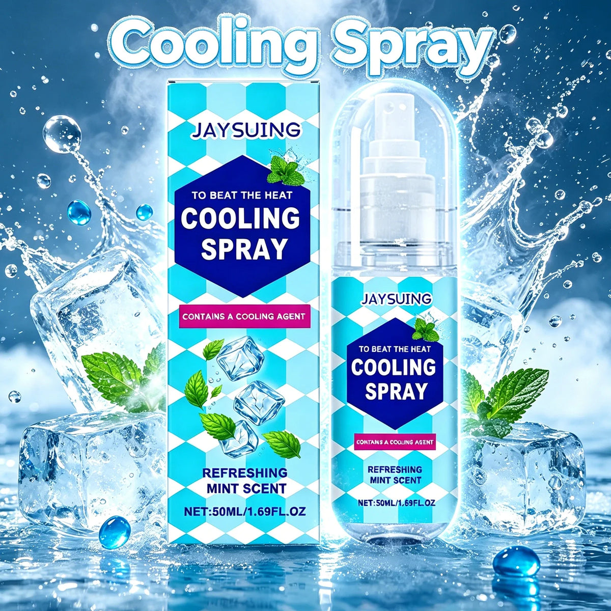 Instant Peppermint Cooling Mist Spray – Body & Clothing 50ml Cooling Body Mist P3