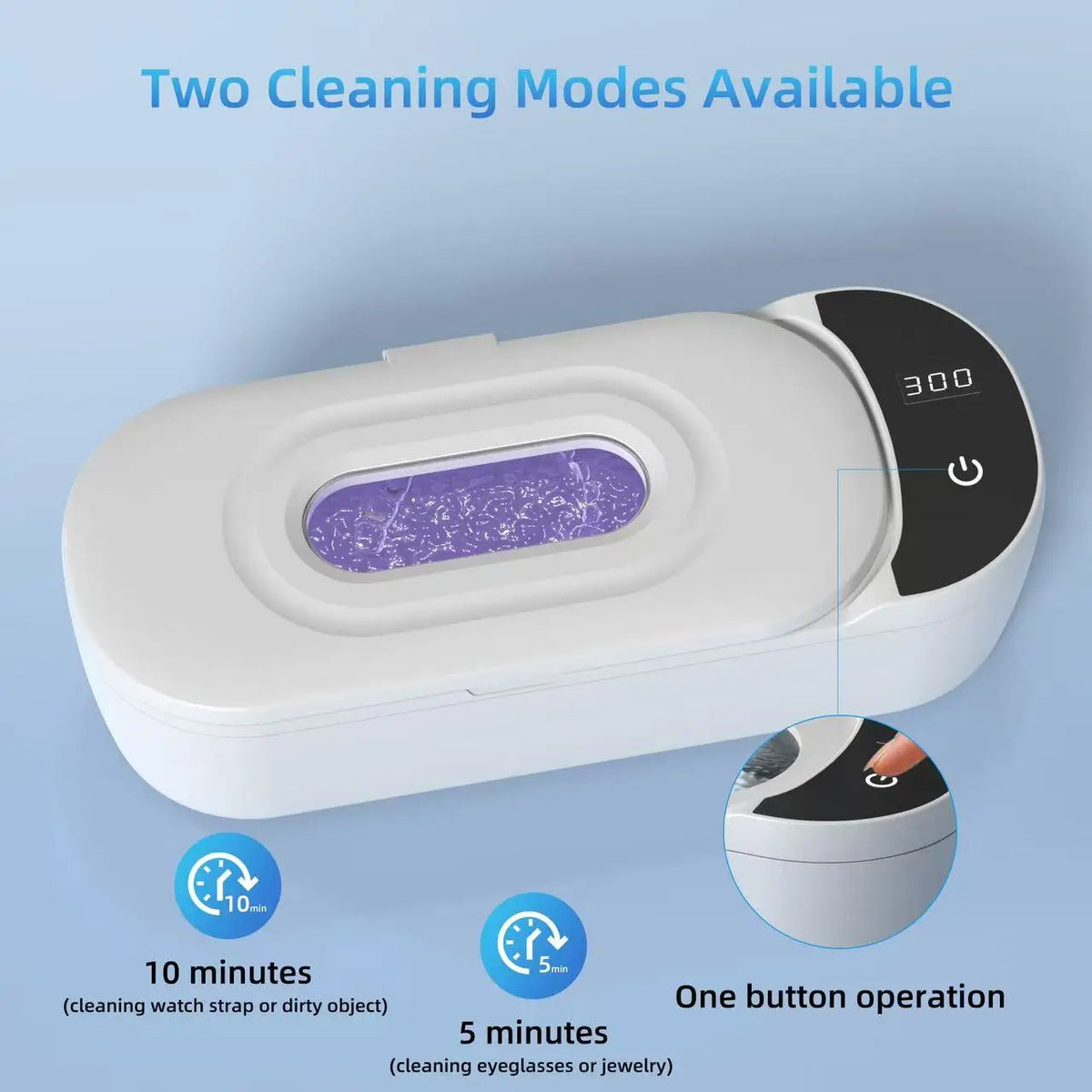 Digital Ultrasonic UV Cleaner for Jewelry, Glasses & Watches Ultrasonic Cleaner P3
