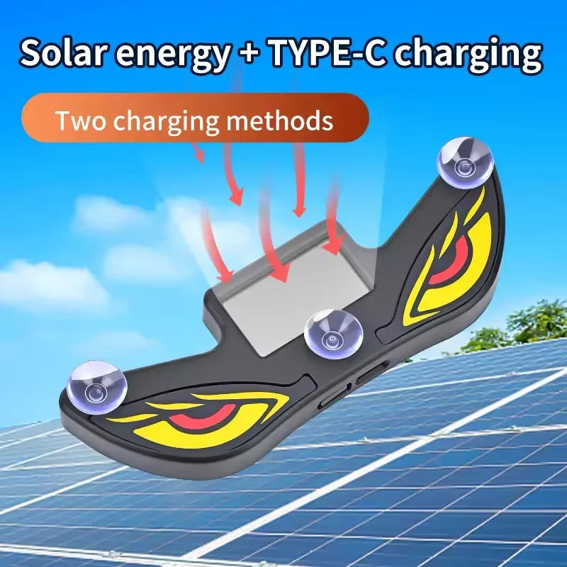 Solar Demon Eye LED Car Atmosphere Light | Wireless USB Car Atmosphere Light P3