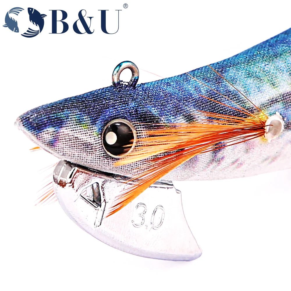 B&U Egi Squid Jig Lure – Slow Sinking Saltwater Fishing Tackle Squid Jig Lure P3