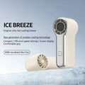 Mini Handheld Turbo Fan – 199 Speeds, LED Display, USB-C Handheld Portable Fan P3 White