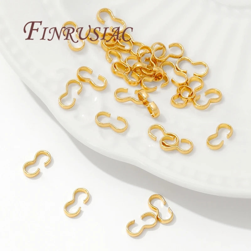 18K Gold Plated Clasp Connectors – DIY Jewelry Making 50–100pc Jewelry Clasp Connectors P3