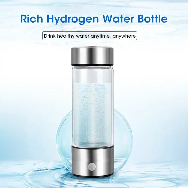 NOCCLILI Hydrogen Water Cup USB Rechargeable 420ml Borosilicate Hydrogen Water Generator P3
