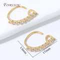 18K Gold Plated C-Shape Rhinestone Pendant Bail – DIY Jewelry Jewelry Findings P3 18K Gold Plated 1 piece