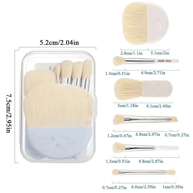 6-Piece Mini Makeup Brush Set – Portable Travel Kit Makeup Brush Set P3