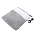 Raugee USB Electric Foot Warmer – Plush Washable Heating Pad Electric Foot Warmer P3 Light Grey