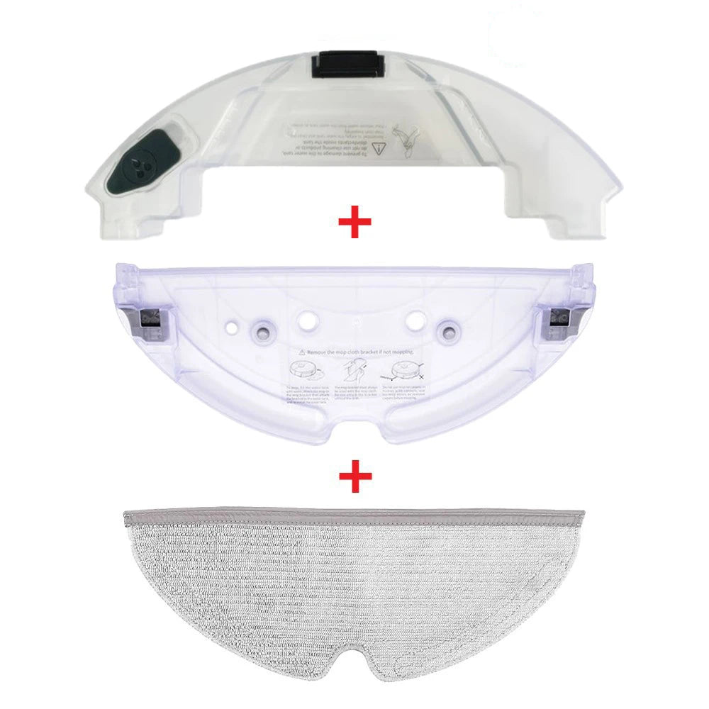 Roborock S5 S6 MAX T7 Mop Cloth Tray & Water Tank Parts Vacuum Cleaner Parts P3 Black 3PCS