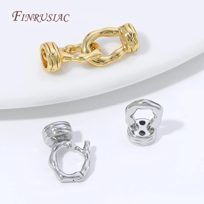 18K Gold Plated Pearl Clasp Connectors – DIY Jewelry Findings Jewelry Clasp Findings P3