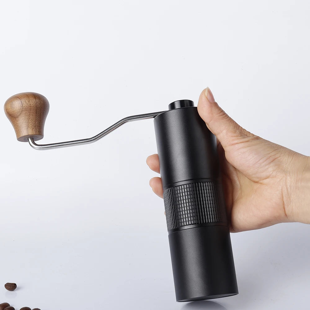 DUTRIEUX Portable Manual Coffee Grinder – Adjustable Black Manual Coffee Grinder P3