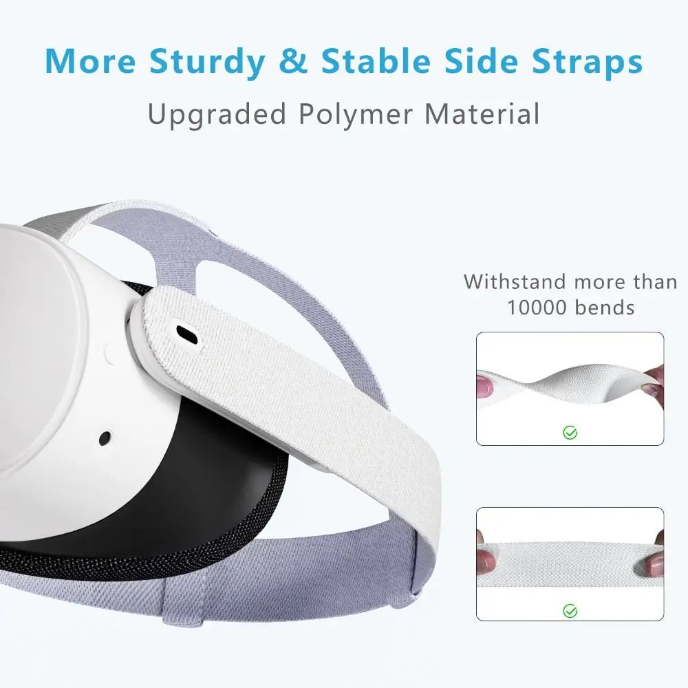 Knitted VR Head Strap for Meta Quest 3 & 3s | Adjustable VR Head Strap P3