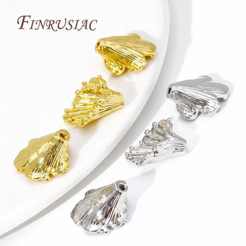 Morning Glory 18K Gold Plated Flower Bead Caps – DIY Jewelry Jewelry Bead Caps P3