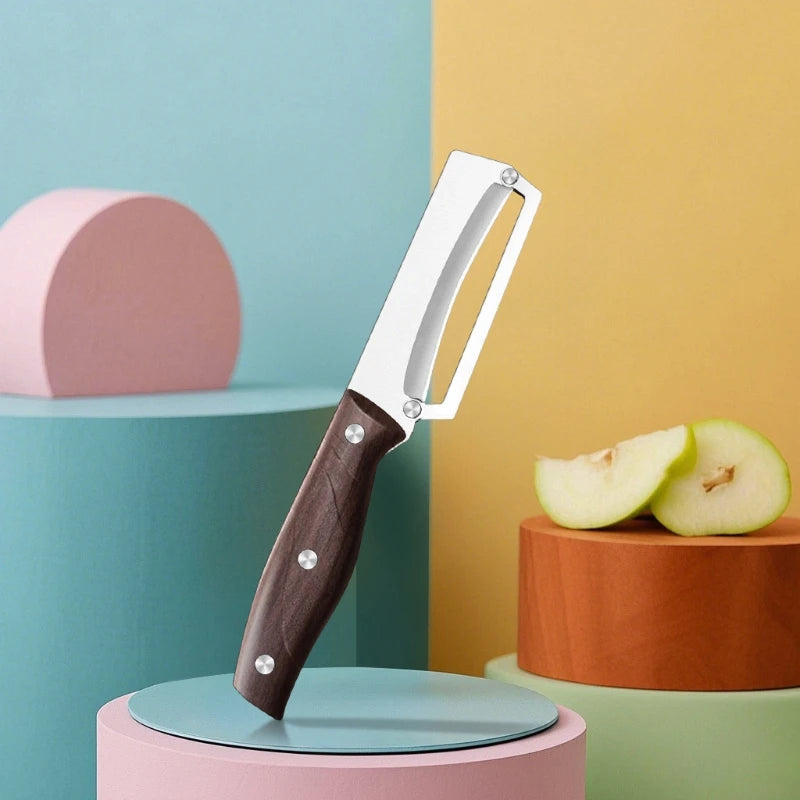 Stainless Steel Peeler Wooden Handle | Fruit & Veg Peeler Vegetable Peeler P3