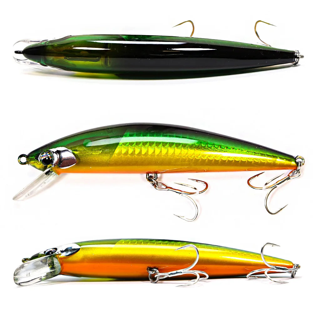 B&U 120mm Sinking Minnow Lure – Pike Bass Trout Crankbait Sinking Minnow Lure P3