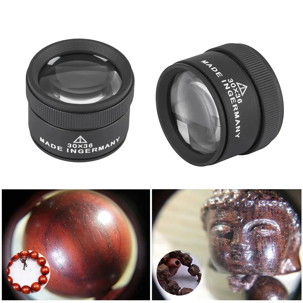 30X Magnifying Glass Monocle – 36mm K9 Lens | Jewelry & Coins Magnifying Loupe P3