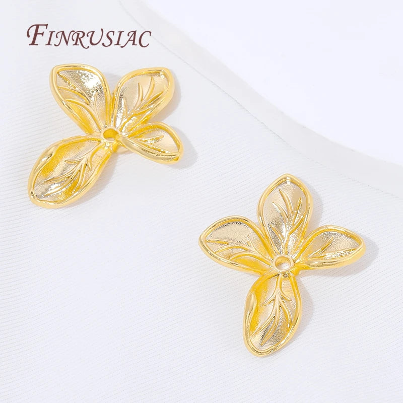 18K Gold Plated Flower Bead Caps – DIY Jewelry Findings Jewelry Bead Caps P3