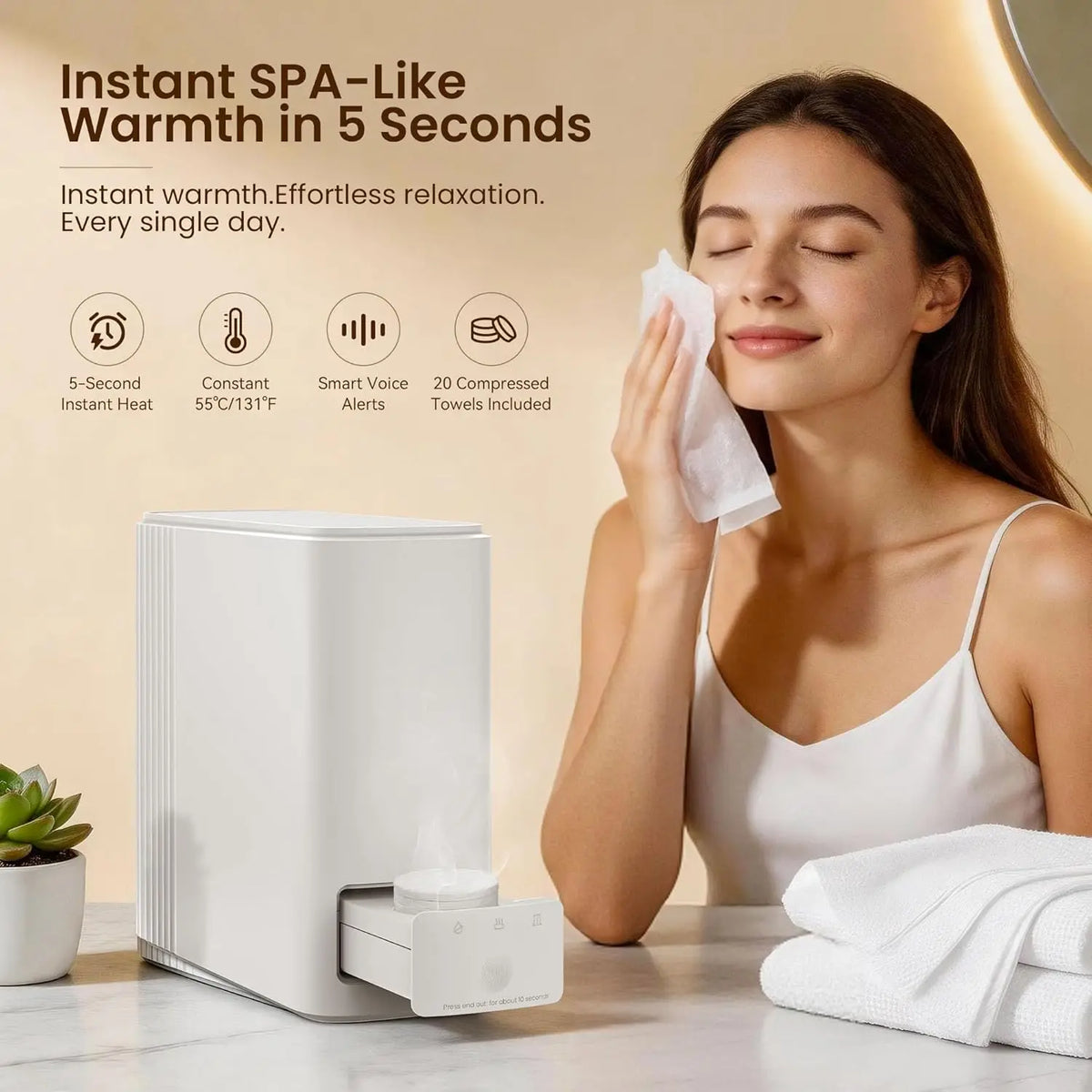 Smart Portable Electric Hot Towel Warmer & Dispenser Electric Towel Warmer P3