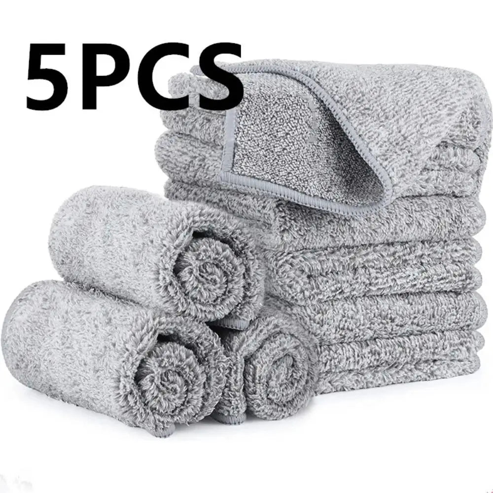 5-Pack Microfiber Kitchen Cleaning Cloths | Absorbent Dishcloths Microfiber Dishcloth Set P3