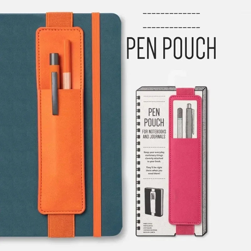 PU Leather Elastic Pen Loop Holder – Detachable Notebook Sleeve Pen Loop Holder P3