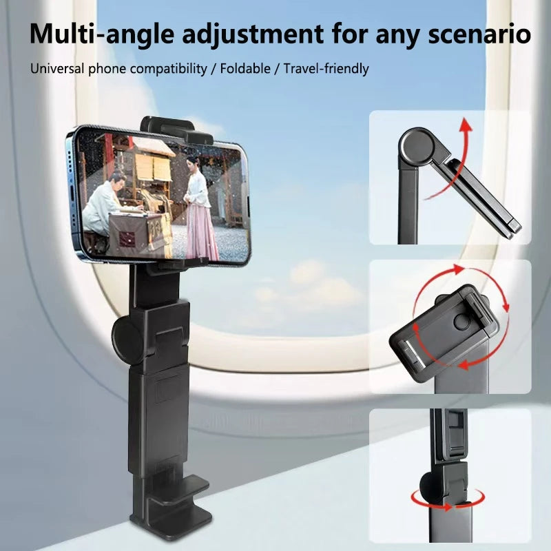 360° Foldable Travel Phone Holder – Airplane & Desk Stand Phone Stand Mount P3