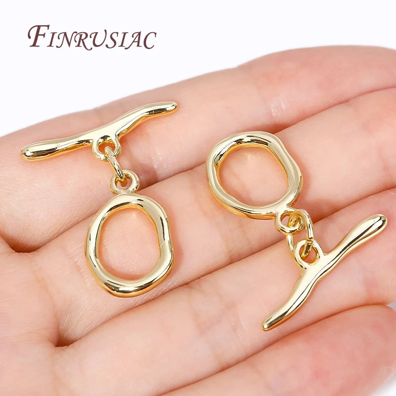 18K Gold Plated OT Toggle Clasps – DIY Bracelet & Necklace Jewelry Toggle Clasp P3