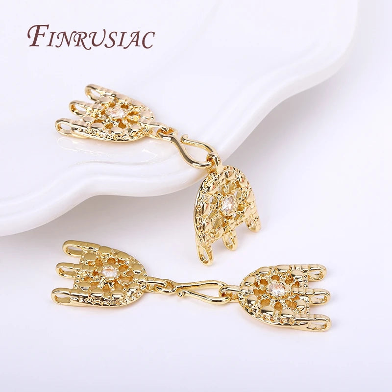 18K Gold Plated 3-Strand Clasp Hook | DIY Jewelry Finding Jewelry Clasp Finding P3