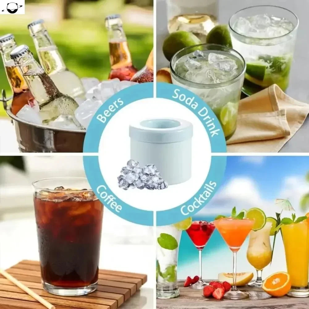 60-Grid Silicone Ice Cube Mold – Round Bucket Ice Maker Ice Cube Mold P3