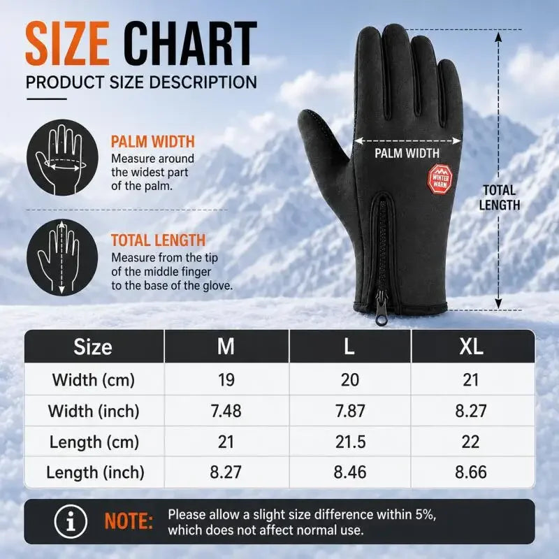 Winter Thermal Touchscreen Gloves – Ski Cycling Outdoor Sports Winter Sport Gloves P3
