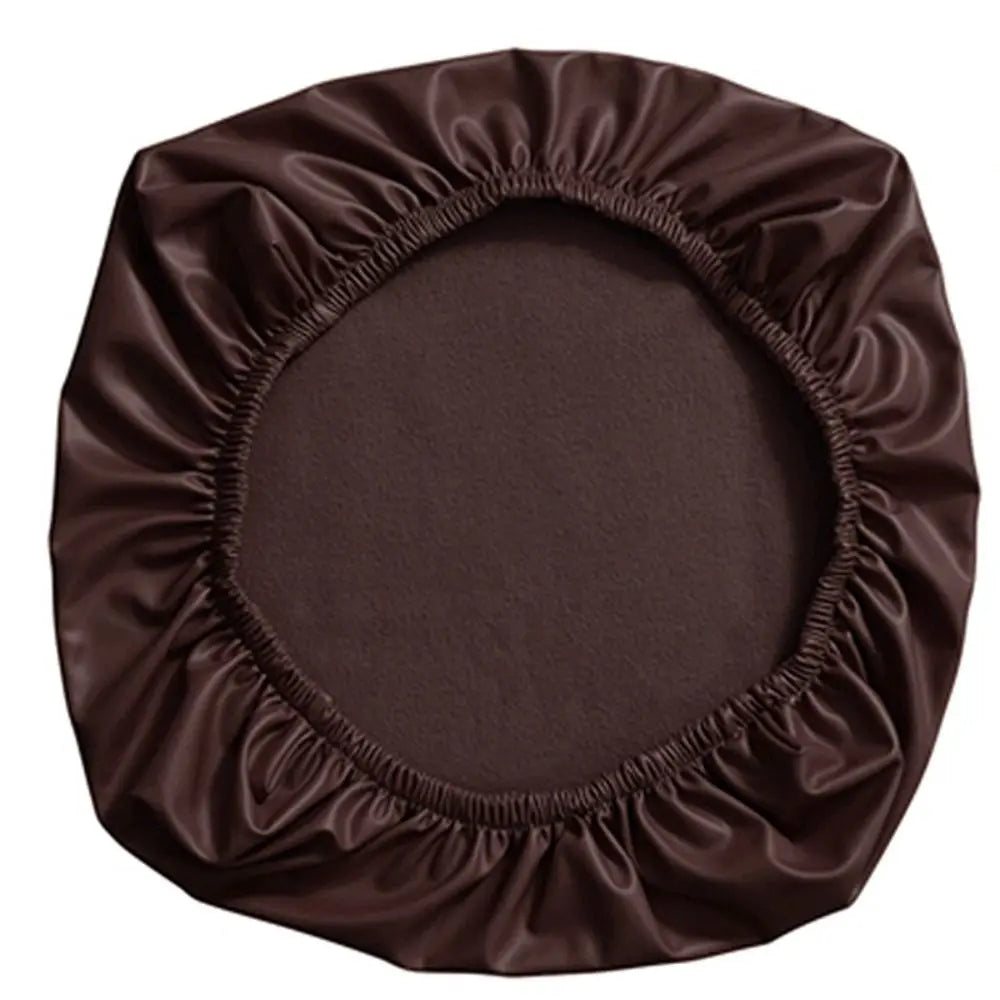 Waterproof PU Leather Chair Cover – Stretch Seat Protector Chair Seat Cover P3 Coffee