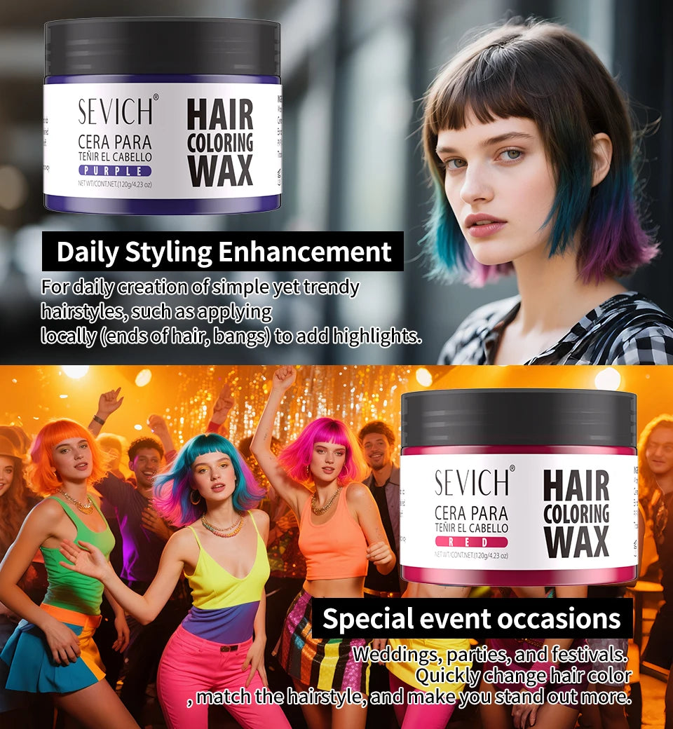 Sevich Temporary Hair Color Wax – 13 Colors, 50g & 120g Temporary Hair Color Wax P3