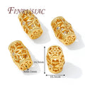 18K Gold Plated Brass Oval Spacer Beads – DIY Jewelry Making Jewelry Spacer Beads P3 18K Gold Plated 8 pieces