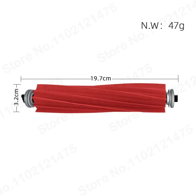 Rubber Main Roller Brush for Roborock S7 Q7 Qrevo P10 Vacuum Replacement Brush P3