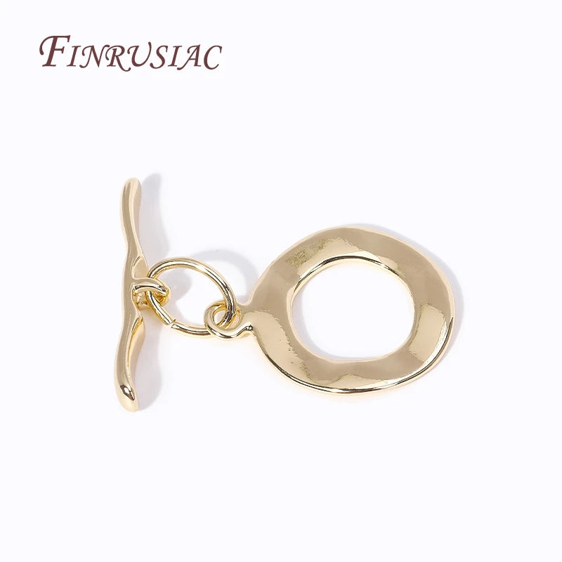 18K Gold Plated Brass OT Toggle Clasp – DIY Jewelry Making Jewelry Toggle Clasp P3