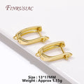 18K Gold Plated French Earring Hooks & Clasps – DIY Findings Earring Jewelry Findings P3 18K Real Gold Plated 1 pair