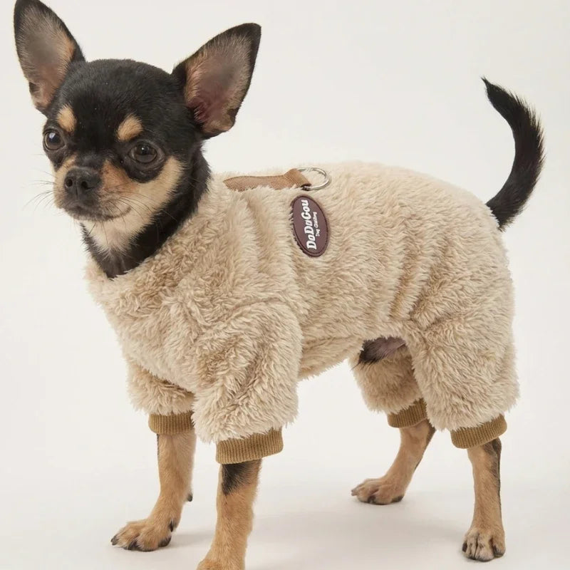 Winter Fleece Dog Jumpsuit Pajamas – Small & Medium Dogs Dog Jumpsuit Pajamas P3