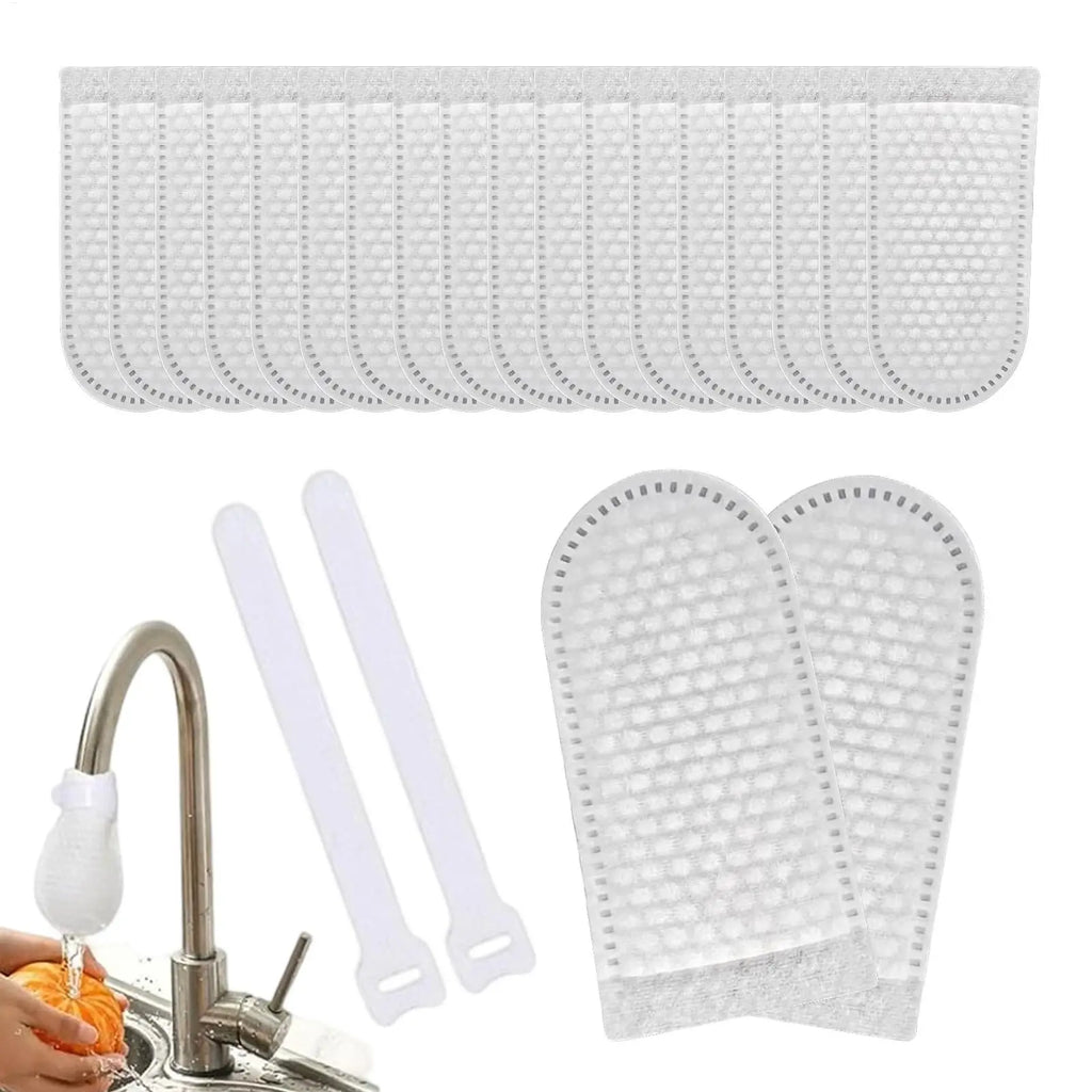20-Pack Universal Faucet Filter Cotton Bags | Splash-Proof