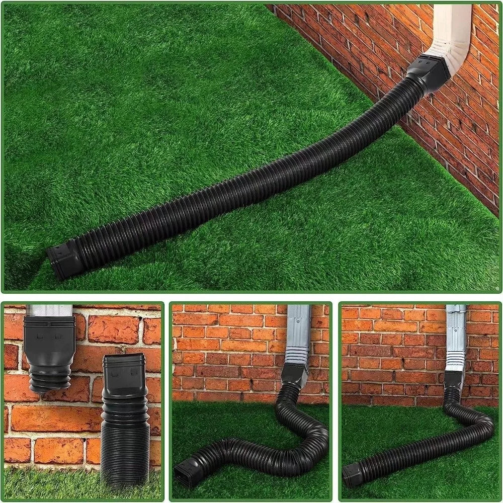 Retractable Gutter Downspout Extension – Flexible Drain Extender Downspout Extension P3