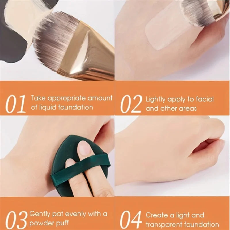 Ultra Thin Foundation & Contour Brush Set | Soft Blending Makeup Brush Set P3