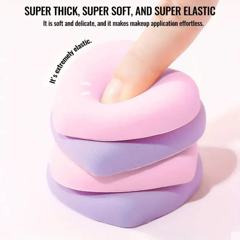 6-Pack Heart-Shaped Makeup Sponge Puffs – Dry & Wet Use Makeup Sponge Puff P3