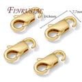 18K Gold Plated Lobster Clasps for Bracelet & Necklace DIY Jewelry Clasp Connector P3 18k Gold Plated 5 pieces
