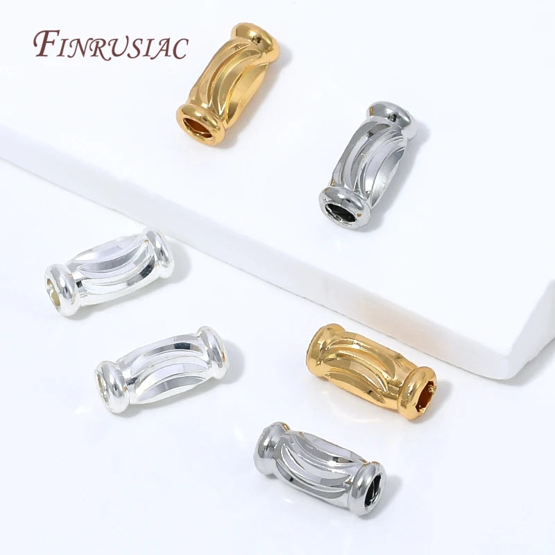 18K Gold Plated Tube Spacer Beads – DIY Jewelry Making Findings Jewelry Making Beads P3