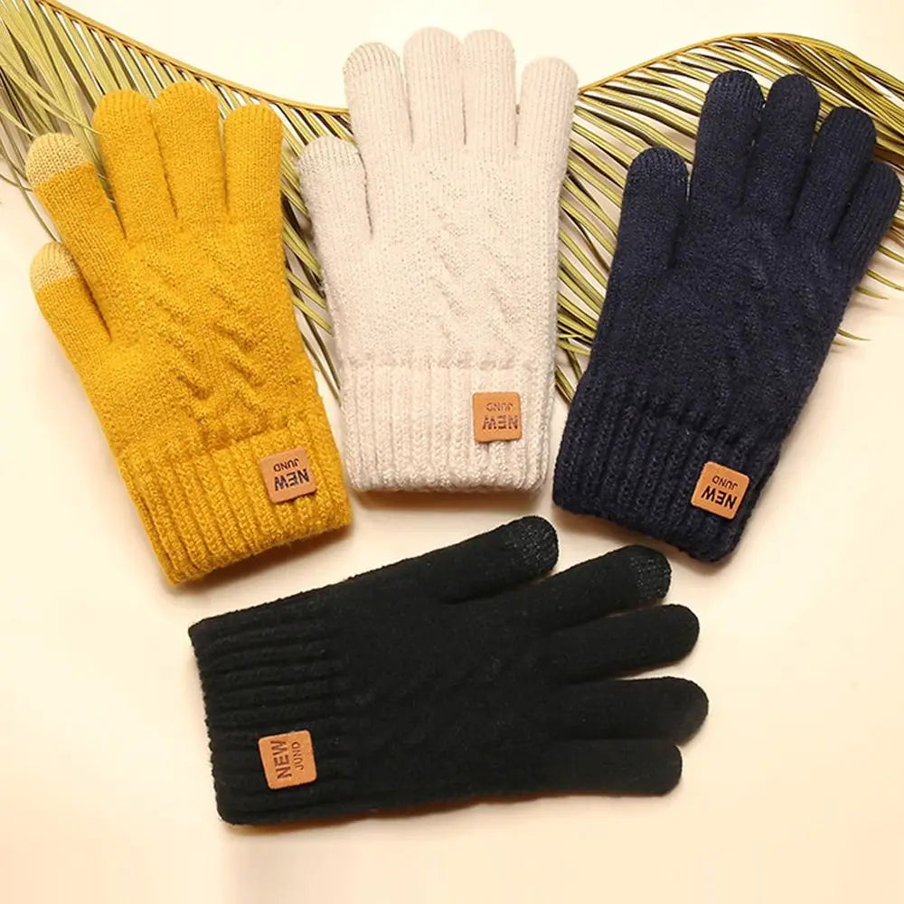 Thickened Knit Touchscreen Gloves – Unisex Windproof Winter Knit Winter Gloves P3