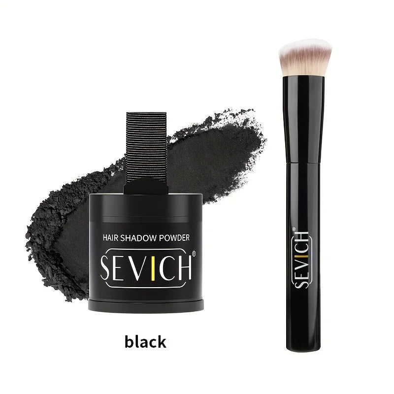 SEVICH Hairline Shadow Powder Kit with Brush – 10g Black Hairline Cover Powder P3 Black 10g