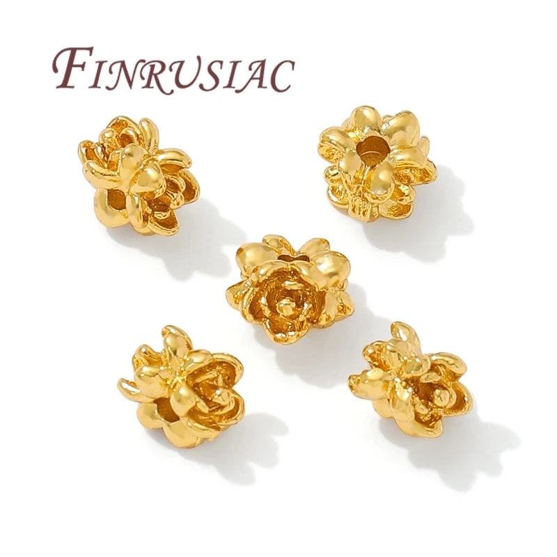18K Gold Plated Spacer Beads for DIY Jewelry Making Jewelry Spacer Beads P3
