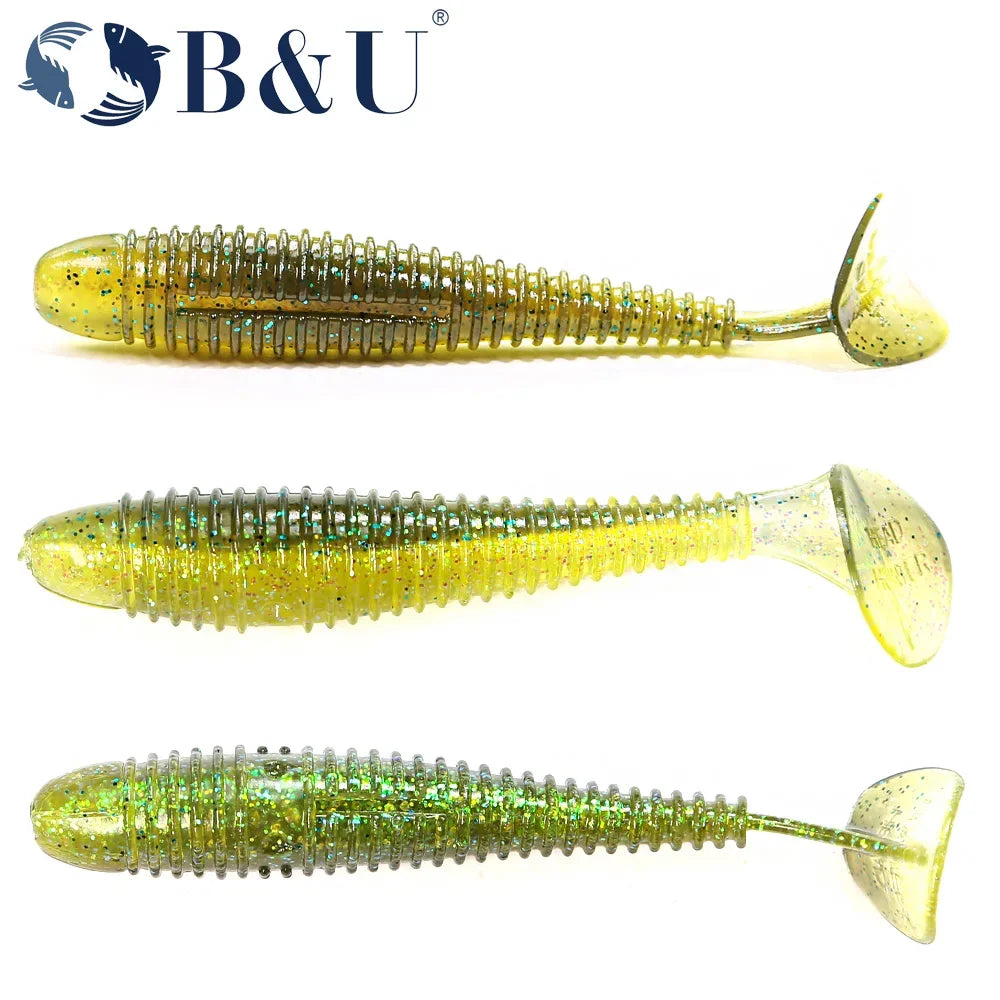 B&U Soft Swimbait Paddle Tail Lure – Pike Zander Bass Soft Fishing Lure P3