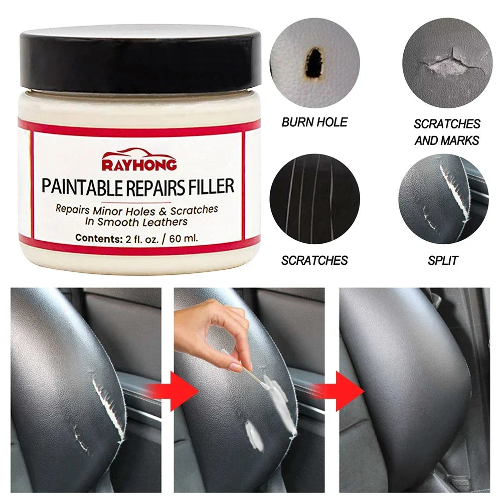 Leather Restoring Paste 60ml – Filler & Repair Compound Leather Repair Paste P3