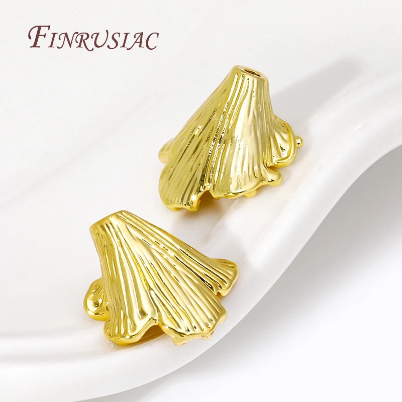 Morning Glory 18K Gold Plated Flower Bead Caps – DIY Jewelry Jewelry Bead Caps P3