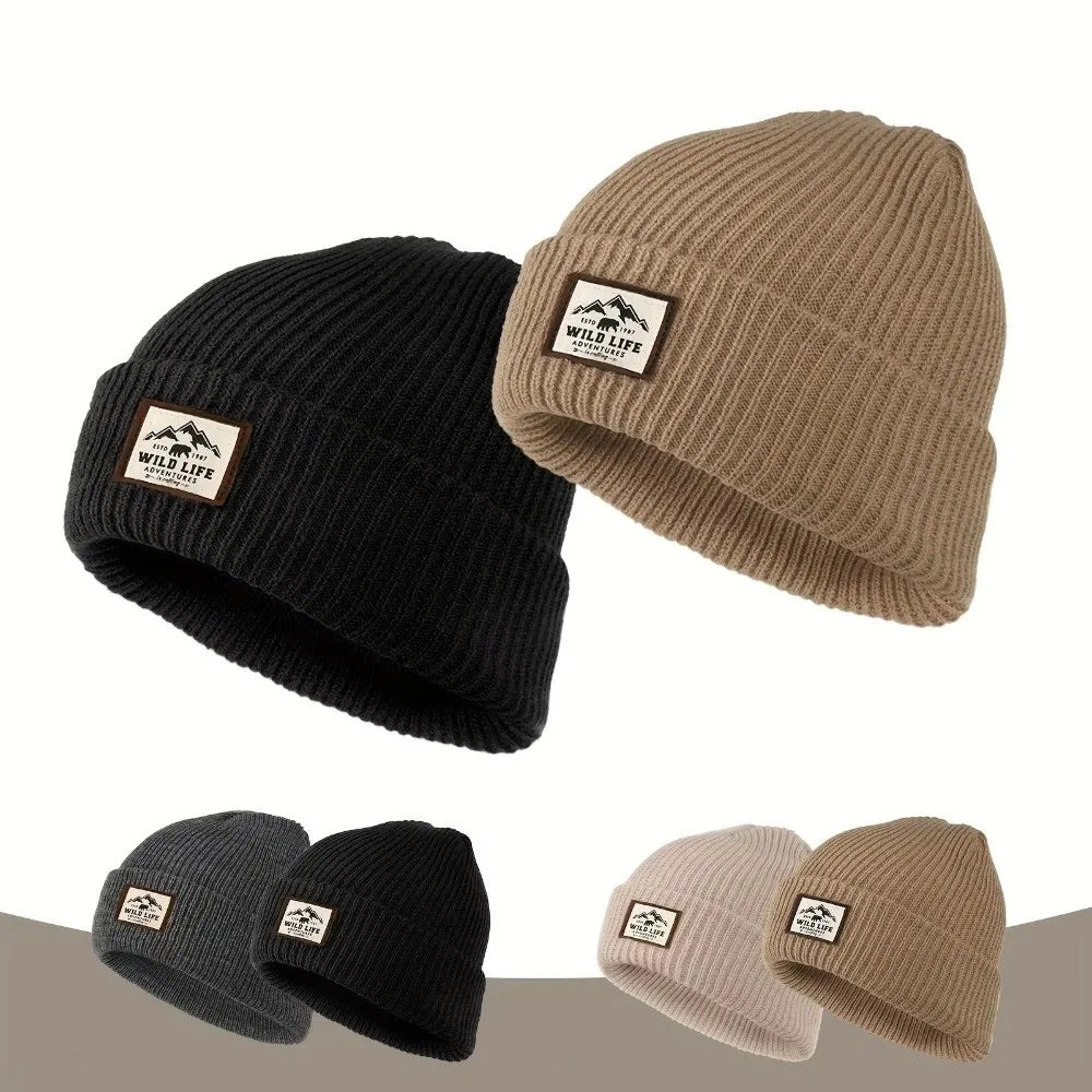 Fleece Knit Beanie Hat – Windproof Ear Cover Winter Cap Unisex Winter Beanie Hat P3