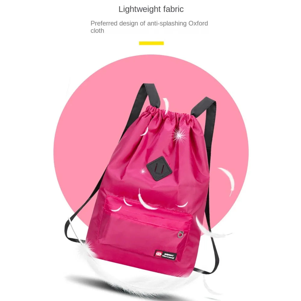 Women's Large Capacity Waterproof Drawstring Backpack Drawstring Backpack P3