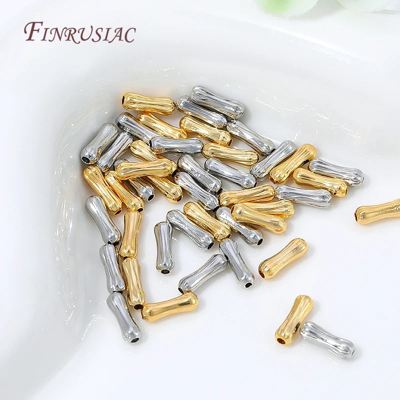 18K Gold Plated Bone Spacer Beads – DIY Jewelry Making Jewelry Spacer Beads P3