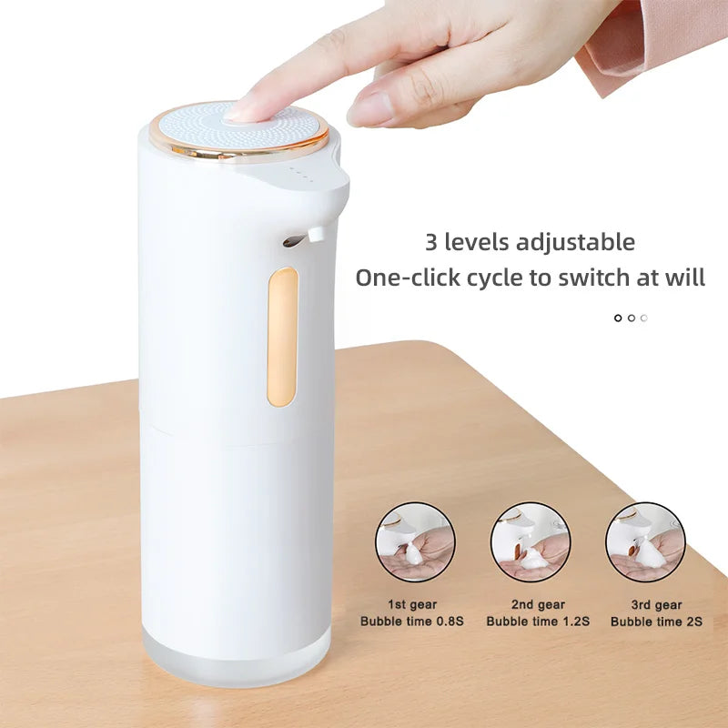 Touchless Foam Soap Dispenser – USB Rechargeable, 3-Level Sensor Foam Soap Dispenser P3